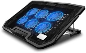 Resim DailyTech 15.6 inç 6 Fanlı Dizüstü Sessiz Laptop Soğutucu Standı 