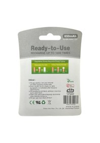 Resim Ortec 1.2v 650mah Ni-mh Aaa Şarj Edilebilir İnce Kalem Pil 
