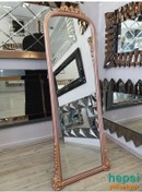 Resim Matmazel Model Rose Gold Altın Renk Varaklı Ayaklı Boy Aynası 