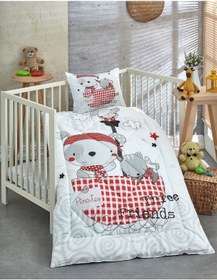 Resim Komfort Home Ranforce Bebek Yorgan Seti Pamuk / V19 