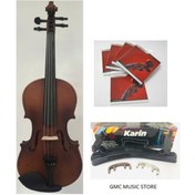 Resim CREMONIA Vg001x44 Keman + Keman Susturucu + Keman Yastığı + Keman Takım Tel Seti 