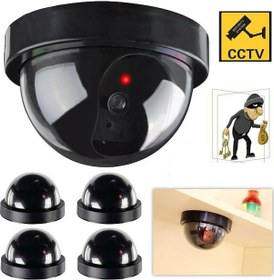 Resim 4 Adet Led Işıklı Dome Kamera Taklit_Sahte_Tavan Caydırıcı Kamera 
