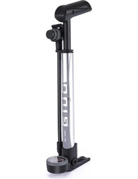 Padalink Alüminyum Alloy 120 Psı Yüksek Basınçlı Çift Valfli Schrader-presta Taşınabilir Pompalı Pompa - Mini, Hafif, Basınç Ölçerli, Gm642 Gümüş