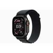 Resim Apple Watch Ultra 3 GPS + Cellular, 49 mm Siyah Titanyum Kasa ve Siyah Alpine Loop - Orta Boy 