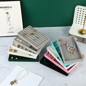 Resim 1 set, 10 adet takı saklama tepsileri, kolyeler, bilezikler, saatler, küpeler veya pudra yastıkları gibi farklı ürünlerin saklanması ve sergilenmesi için uygun, boyut: 21.29*12.5*2.49cm, Takı Tepsileri 