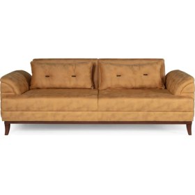 Resim Perla Sofa Madrid Üçlü Yataklı Kanepe Bora Hardal 