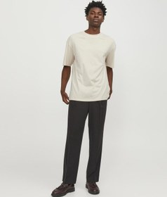 Resim Jack & Jones Jack&Jones Jjebradley Geniş Kesim Tişört 12249319 Bej 