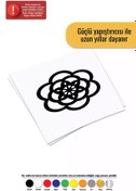 Resim Genel Markalar Papatya Çiçeği Sticker Oto Motor Laptop Duvar Folyo Sticker 50 X 55 Cm 
