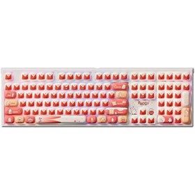 Resim Akko MonsGeek MG108B Bunny Apple RGB Kablosuz Hotswap Mekanik Oyuncu Klavyesi 