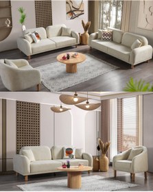 Resim AKKA SOFA İNEGÖL Bohem Koltuk Takımı %100 Gürgen 3-3-1 