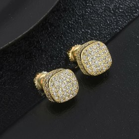 Resim Şık 8mm Kare Çivi Küpeler, Parıldayan Kübik Zirkonya ile - Nikelsiz Bakır, Günlük Kullanım & Özel Günler İçin Mükemmel - İdeal Sevgililer Günü, Düğün, Yıldönümü veya Doğum Günü Hediyesi 
