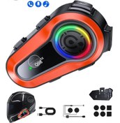 Resim PREPARE 1000 Mt Intercom 2 Eşleşmeli Kask Kulaklık Q-08 Su Geçirmez Bluetooth Motosiklet Intercom Kulaklık 