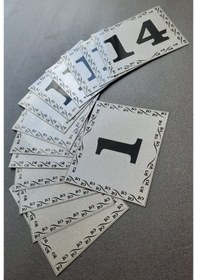 Resim Kapı Numarası 10x12 Cm Kendinden Yapışkanlı No:1 Den 14’E 