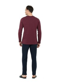 Resim D's Damat Ds Damat Patlı 4li Pijama Set Bordo 
