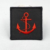 Resim Giysiler, Pantolonlar ve Sırt Çantaları için Cırt Cırtlı Siyah Kare Vintage Nakış Yaması 