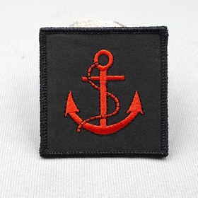 Resim Giysiler, Pantolonlar ve Sırt Çantaları için Cırt Cırtlı Siyah Kare Vintage Nakış Yaması 