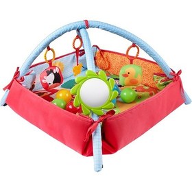 Resim Molie Çiftlik Temalı Bebek Aktivite Halısı Dişlikli Aynalı Ve Top Havuzlu 