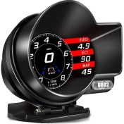 Resim Gplus F8 Hud Head Up Display Obd 48 Fonksiyonlu Araç Data Yansıtıcı Alarmlı Erken Uyarı Sistemi Hız Devir Gösterge Ekranı 