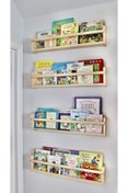 Resim EMTA 70 Cm 4 Lü Ahşap Raf Montessori Kitaplık Çocuk Odası Aksesuar 