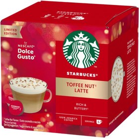 Resim Starbucks Toffee Nut Latte NESCAFÉ® DOLCE GUSTO ile uyumlu – 6+6 adet 
