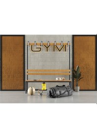 Resim Ayakkabılıksız 4 Ayaklı Tek Taraflı Bank, 7 Adet Kanca, 150x43x170 Cm, Vestiyer Bankı, Spor Bankı 