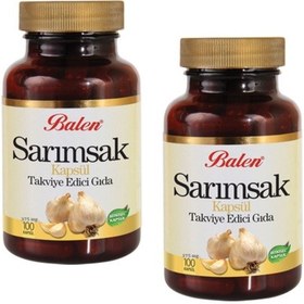 Resim Balen Sarımsak Kapsül 100 Kapsül 2 Adet 