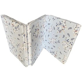 Resim Viphomeconcept Katlanır Yer Yatağı Sünger Yatak Mavi Çiçek 80X180 Cm-7 Cm 