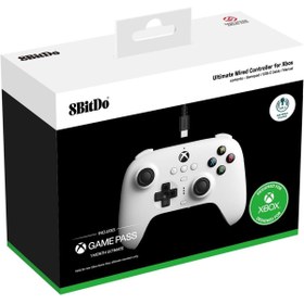 Resim 8Bitdo Ultimate Kablolu Hall Effect Controller Xbox Series X Series S - 0ne & Windows PC Beyaz 