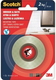 Resim 3M 4003 Scotch® Ayna Çift Taraflı Köpük Bant 19 MM x 1.5 M 