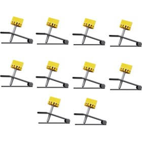 Resim Unncanny 10 Adet Set Manuel Karo Bulucu Duvar Karosu Yükseklik Düzenleyici Ayar Konumlandırıcı Düzleştirici Yükselen Inşaat Aletleri (Yurt Dışından) 