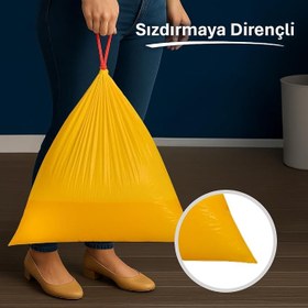 Resim Koroplast Vanilya Kokulu Büzgülü Büyük Boy Çöp Torbası 10'lu 65x70 cm, Sızdırmaz & Yırtılmaz, Kolay Bağlanabilir, Geri Dönüştürülebilir Çöp Poşeti, Ofis, Restoran, Market, Okul, Bahçe, Mağaza, Fabrika 