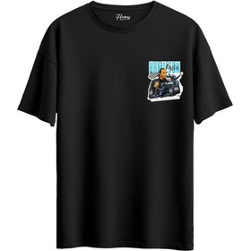 Resim L.Hamilton - Oversize T-Shirt - L / Siyah 