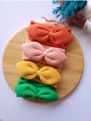 Resim SeherBebeButik Kız Bebek & Çocuk Tavşan Kulak Bandanan 4'lü Set 