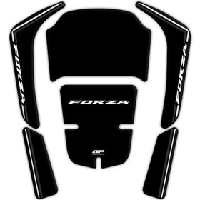 Resim GP Kompozit Honda Forza 250 2018-2025 Uyumlu Tank Pad Siyah 
