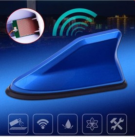 Resim Gri Evrensel Araba Fm Sinyal Amplifikatörü Radyo Antenleri Köpekbalığı Yüzgeci Anten Fm/am Çatı Dekorasyon Anten Değiştirme 