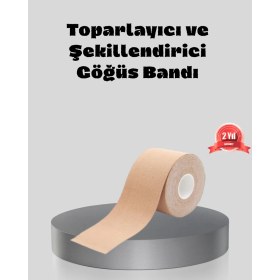 Resim Teknodayım Suya Dayanıklı Görünmez Göğüs Bandı - Pamuklu ve Esnek Destek Bandı 