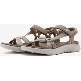 Resim Skechers Go Walk Flex Sandal - Sublime Kadın Bej Sandalet 141451 Tpe Bej 