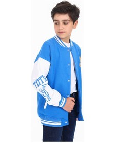 Resim Toontoy Kids Toontoy Erkek Çocuk Baskılı Kolej Hırka Saks 