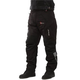 Resim Genel Markalar X-RIDER 1091 Cordura Full Korumalı Rüzgar Geçirmez Motosiklet Pantolonu S Beden Siyah 