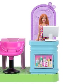 Resim Barbie Mini Barbieland Bebek ve Oyun Seti Kuaför JCR32 