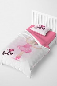 Resim MONOHOME Ballet Çocuk Nevresim Takımı 3D Pamuk Saten 160x220, monohome1870 
