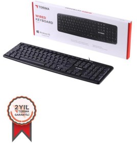 Resim Genel Markalar TK-01 Kablolu Standart Q Klavye Siyah 