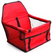 Resim Sones Arabada Çift Katmanlı Örgü Kalınlaştırıcı Su Geçirmez Evcil Hayvan Çantası Kırmızı 