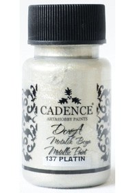 Resim Cadence Dora Metalik Boya 50Ml - 137 Platin 