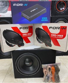 Resim Forx Takım Set 30cm Bass 300rms Anfi 4000wat Forx Oval Midrange 