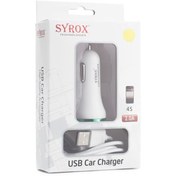 Resim Syrox 2.0A Lightning 4/4S Araç Şarj Seti C45 Diğer