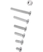 Resim Tenfowee A2 Paslanmaz Çelik M2 Gömme İç İçgen Vida-anahtar Seti 150 Vida + 100 Anahtar Ev, Ofis Ve Endüstriyel Kullanım 