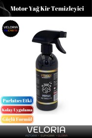 Resim Veloria Özel Formül Canlı Parlak Görünüm Çevre Dostu Araba Oto Motor Yağ Kir Temizleyici Uyumlu 