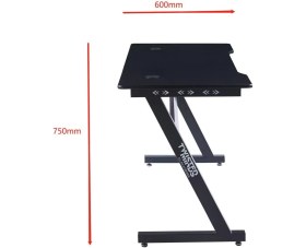 Resim Twısted Mınds Z Desıgn Zt-01 Karbon Fiber Rgb E-Spor Oyuncu Masası 