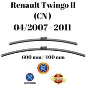 Resim Renault Twingo Iı Cn 2007 2008 2009 2010 2011 Uyumlu Ön Cam Silecek Süpürgesi Takımı 600/400mm Silbak Sb2416c 